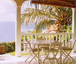 terrace of the vacation villa
